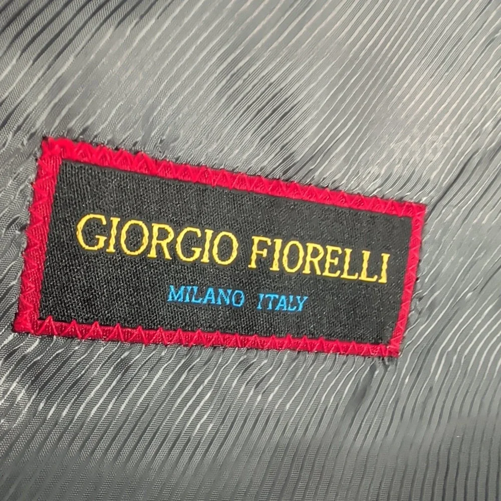 Vintage Giorgio Fiorelli Pine Striped 2-Piece Set Suit Jacket &‎ Pants Gray 46